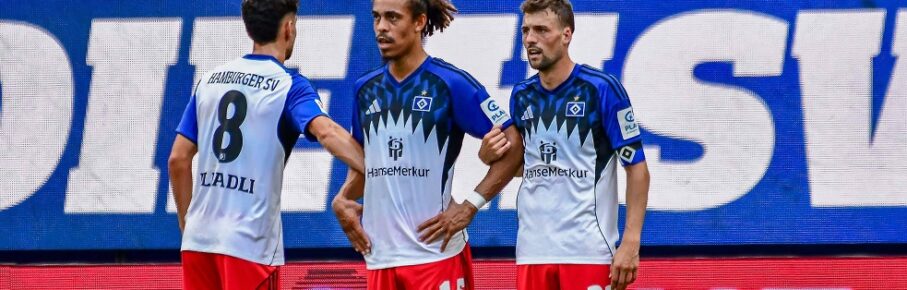 Daniel Elfadli Yussuf Poulsen Meffert Jonas  HSV  Deutschland , Hamburg , Volksparkstadion , Fussball , 1 . Bundesliga , Testspiel Hamburger SV - Olympique Lyon *** Daniel Elfadli Yussuf Poulsen Meffert Jonas HSV Germany , Hamburg , Volksparkstadion , Football , 1 Bundesliga , Test match Hamburger SV Olympique Lyon