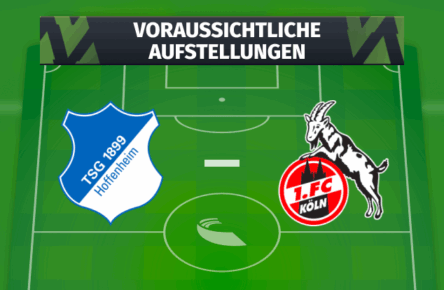 TSG Hoffenheim – 1. FC Köln: Voraussichtliche Aufstellungen Spiel 5(19)