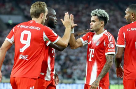 Der FC Bayern München um Harry Kane und Luis Diaz bleibt Meisterfavorit.