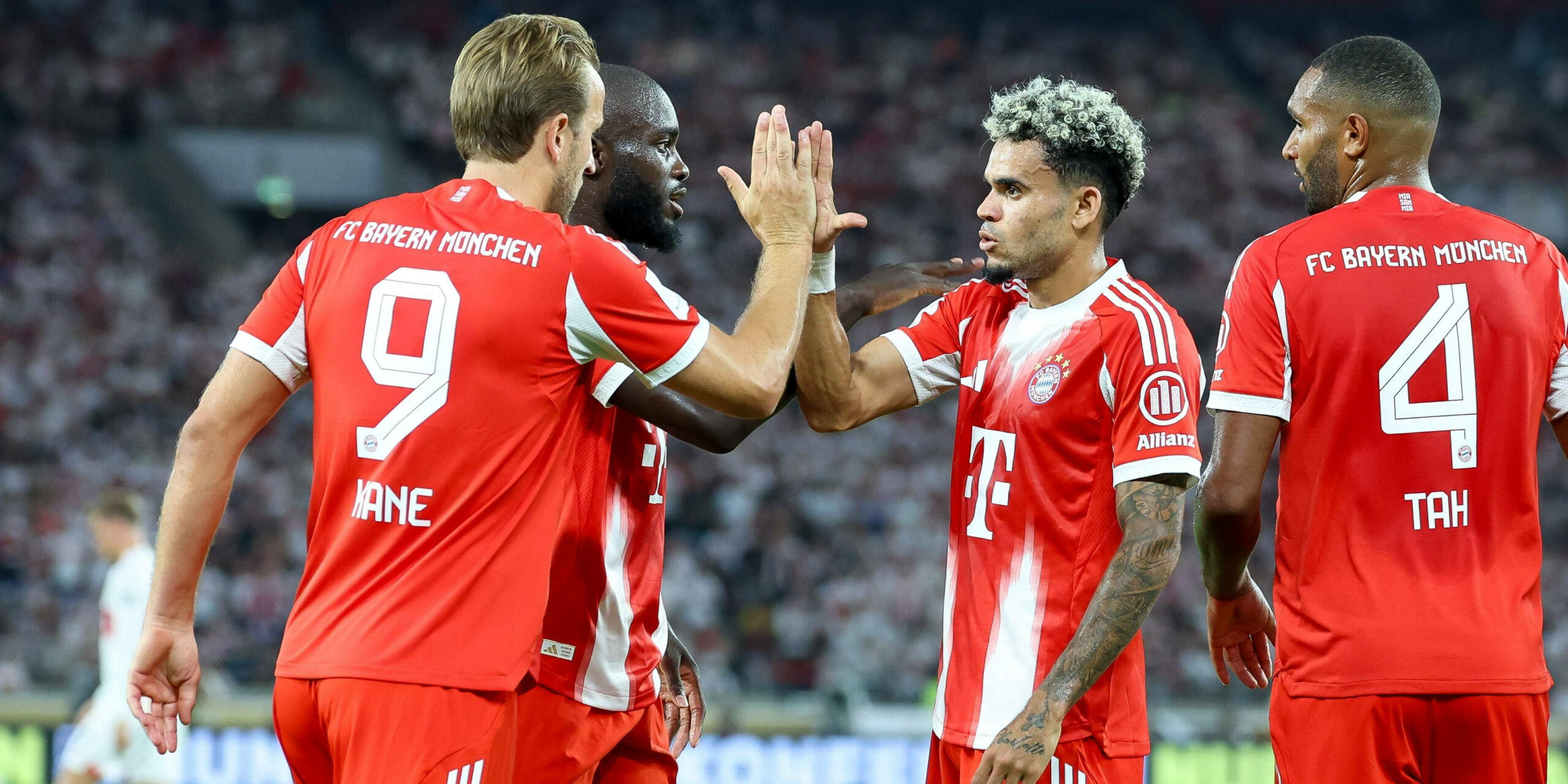 Der FC Bayern München um Harry Kane und Luis Diaz bleibt Meisterfavorit.