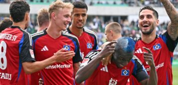 HSV: Jean-Luc Dompe wird bejubelt