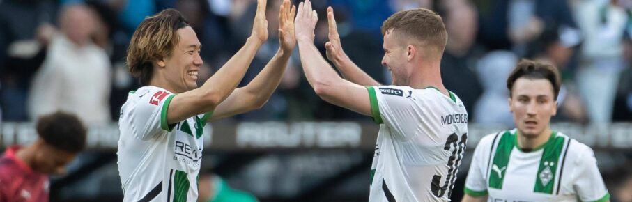 Gladbach-Verteidiger Ko Itakura und Nico Elvedi