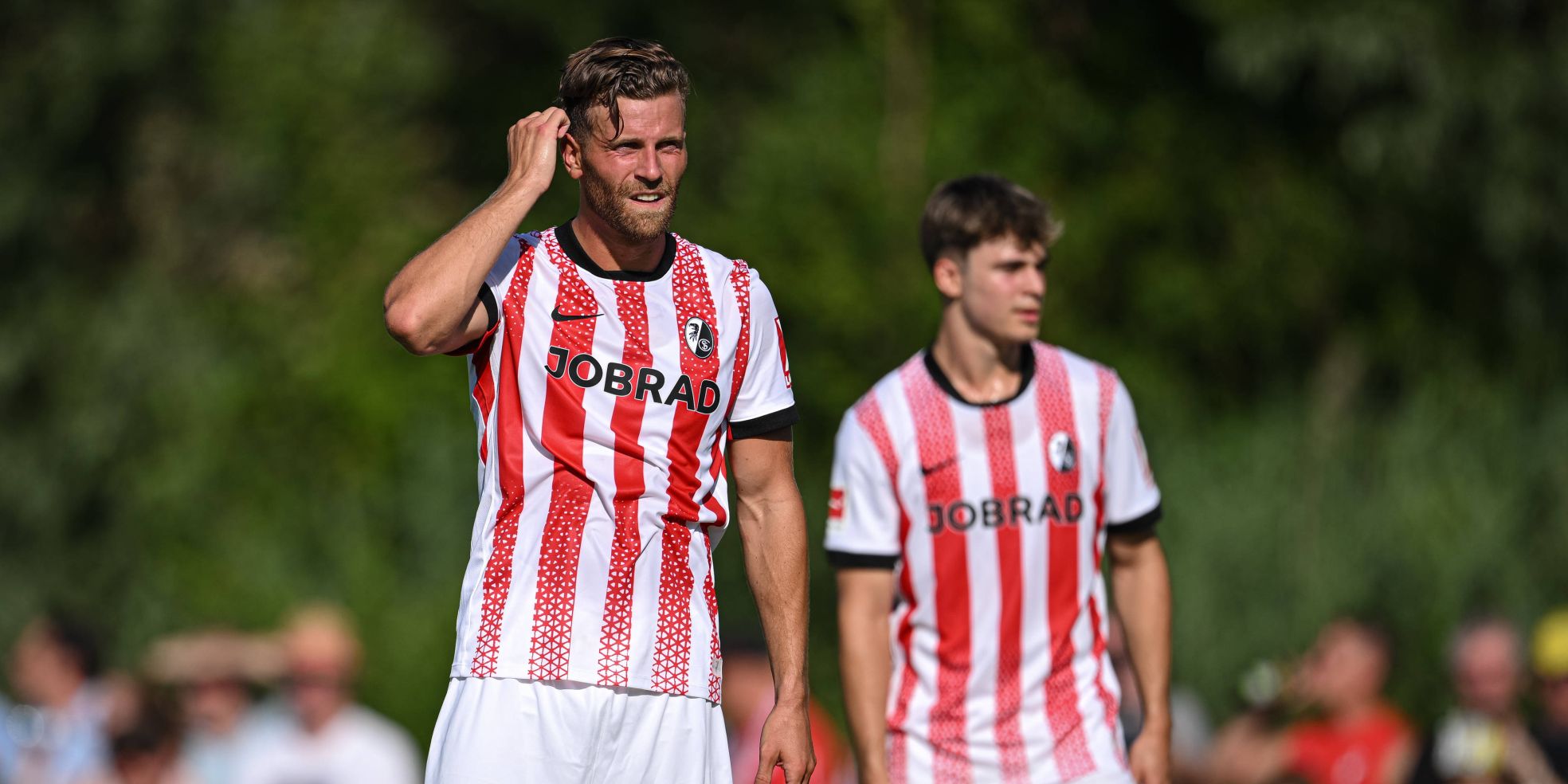 Lucas Höler und Noah Weißhaupt vom SC Freiburg