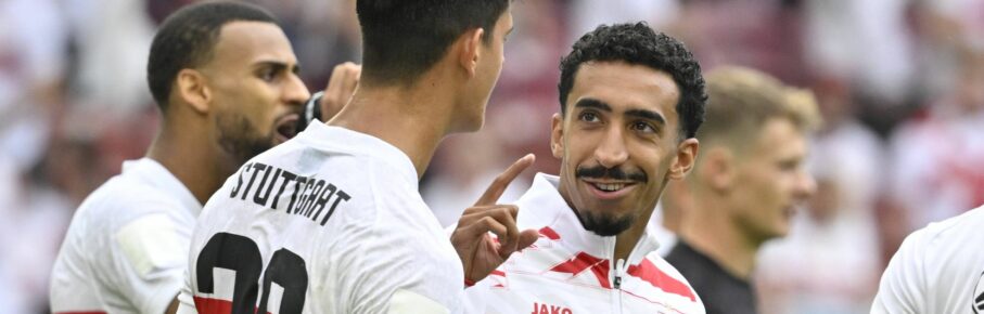 Tiago Tomas und Chema Andres vom VfB Stuttgart