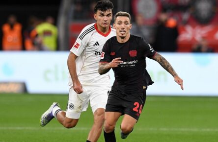 Bei Eintracht Frankfurt und Bayer Leverkusen in Topform: Can Uzun und Alejandro Grimaldo