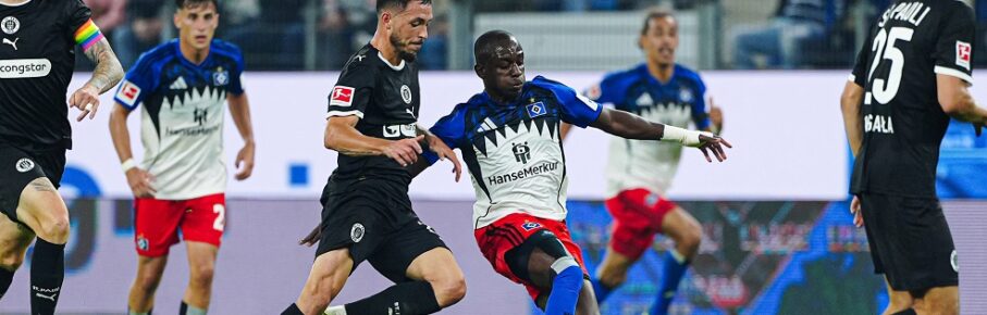 Mathias Pereira Lage FC St. Pauli, 28, Jean-Luc Dompe Hamburger SV, 07 GER, Hamburger SV vs. FC St. Pauli, Fussball, 1. Bundesliga, Spieltag 2, Saison 2025/2026, 29.08.2025 GER, Hamburger SV vs. FC St. Pauli, Fussball, 1. Bundesliga, Spieltag 2, Saison 2025/2026, 29.08.2025 Hamburg *** Mathias Pereira Situation FC St Pauli, 28 , Jean Luc Dompe Hamburger SV, 07 GER, Hamburger SV vs FC St Pauli, Football, 1 Bundesliga, Matchday 2, Season 2025 2026, 29 08 2025 GER, Hamburger SV vs FC St Pauli, Football, 1 Bundesliga, Matchday 2, Season 2025 2026, 29 08 2025 Hamburg Copyright: xEibner-Pressefoto/MarcelxvonxFehrnx EP_MFN