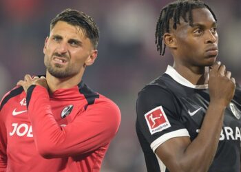 Fehlstart mit dem SC Freiburg: Vincenzo Grifo und Junior Adamu