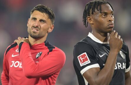 Fehlstart mit dem SC Freiburg: Vincenzo Grifo und Junior Adamu