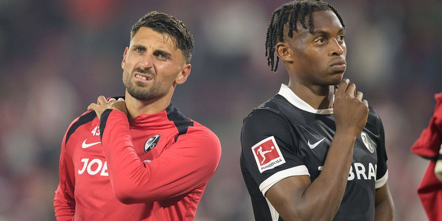 Fehlstart mit dem SC Freiburg: Vincenzo Grifo und Junior Adamu