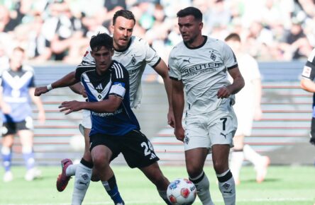 Gladbach - HSV: Kevin Stöger und Nicolas Capaldo