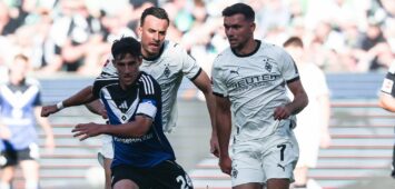 Gladbach - HSV: Kevin Stöger und Nicolas Capaldo