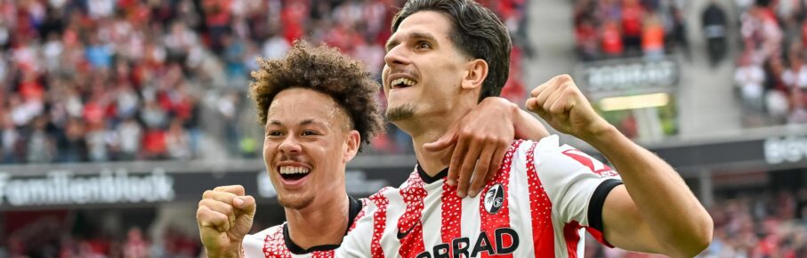 SC Freiburg: Igor Matanovic und Derry Scherhant treffen