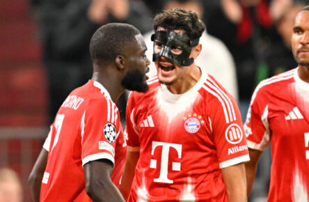 Kaufempfehlung beim FC Bayern München: Dayot Upamecano mit Aleksandar Pavlovic und Jonathan Tah