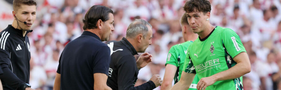 30.08.25 VfB Stuttgart - Borussia Mönchengladbach Deutschland, Stuttgart, 30.08.2025, Fussball, Bundesliga, VfB Stuttgart - Borussia Mönchengladbach: v.l. Gerardo Seoane Trainer Borussia Mönchengladbach, Philipp Sander Borussia Mönchengladbach. *** 30 08 25 VfB Stuttgart Borussia Mönchengladbach Germany, Stuttgart, 30 08 2025, Football, Bundesliga, VfB Stuttgart Borussia Mönchengladbach v l Gerardo Seoane Coach Borussia Mönchengladbach , Philipp Sander Borussia Mönchengladbach
