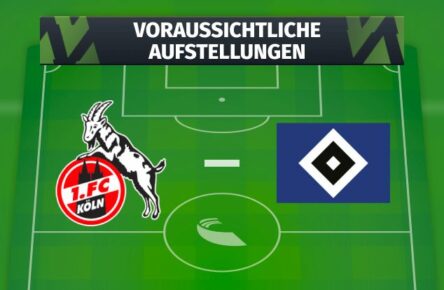1. FC Köln - HSV: Voraussichtliche Aufstellungen