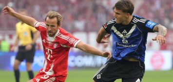Formstärkste Spieler: Mit Sommertransfers von HSV, VfB & Eintracht 250914 -- MUNICH, Sept. 14, 2025 -- Harry Kane L of Bayern Munich vies with Luka Vuskovic of Hamburger SV during the German first division Bundesliga football match between Bayern Munich and Hamburger SV at Allianz Arena in Munich, Germany, Sept. 13, 2025. Photo by /Xinhua SPGERMANY-MUNICH-FOOTBALL-BUNDESLIGA-BAYERN MUNICH VS HAMBURGER SV PhilippexRuiz PUBLICATIONxNOTxINxCHN