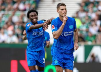 Bayer Leverkusen: Patrik Schick und Nathan Tella