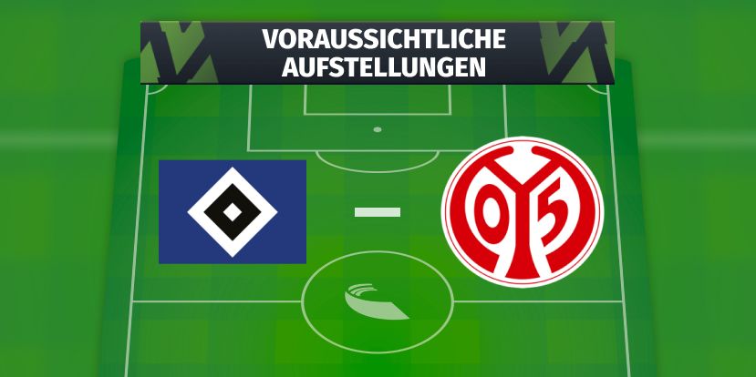 HSV - Mainz 05: Voraussichtliche Aufstellungen