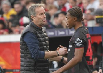 Jeanuel Belocian von Bayer Leverkusen ist wieder fit