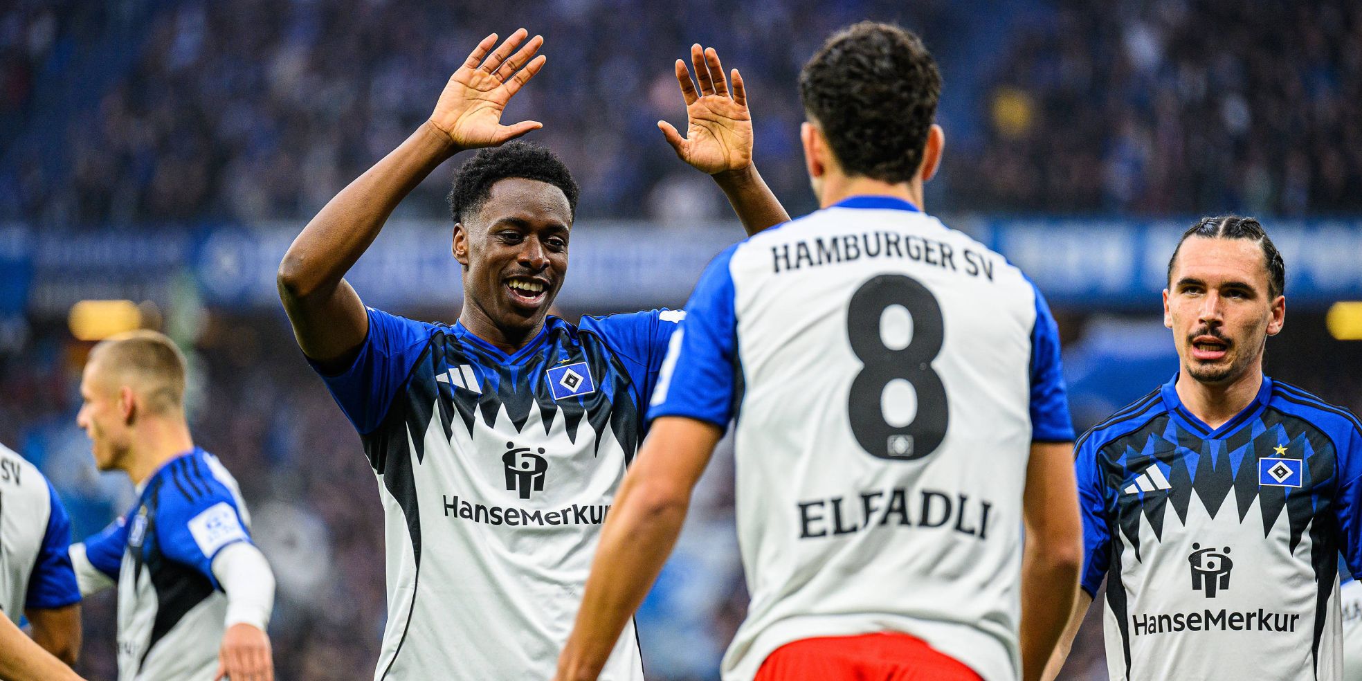 HSV: Albert Sambi Lokonga, Daniel Elfadli, Rayan Philippe