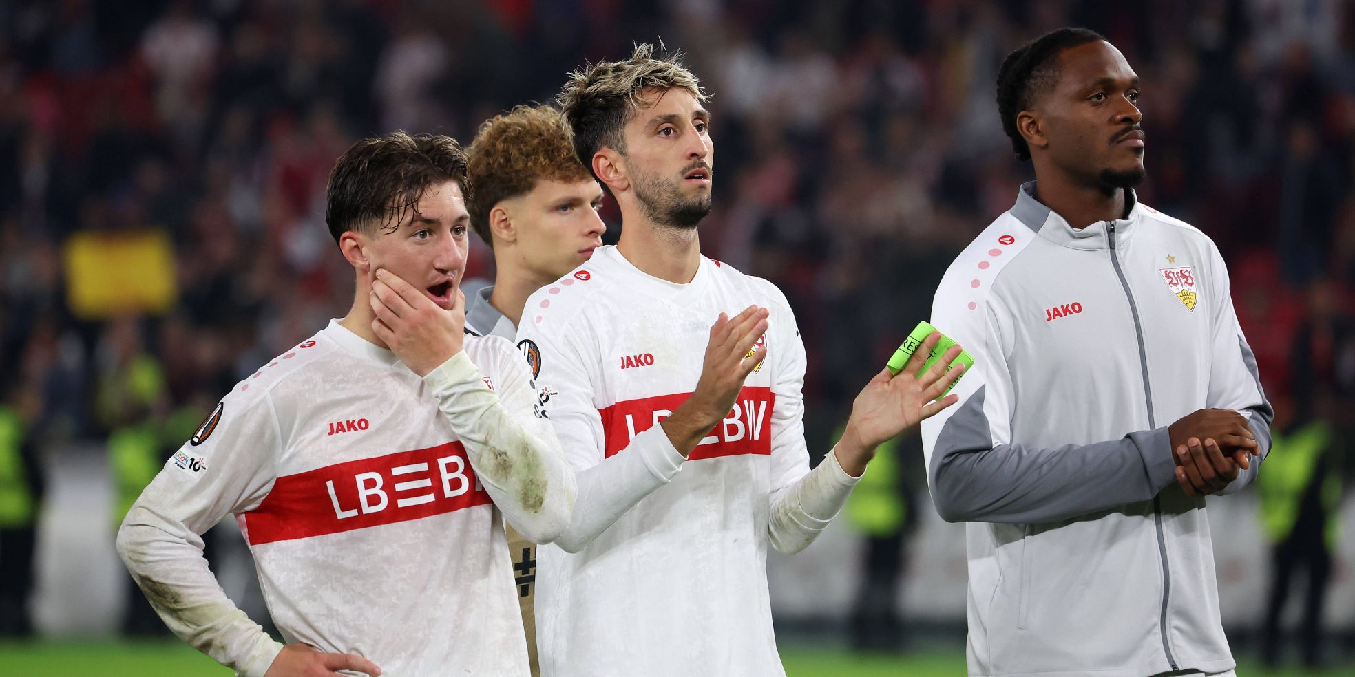 VfB Stuttgart: Angelo Stiller, Atakan Karazor und Dan-Axel Zagadou