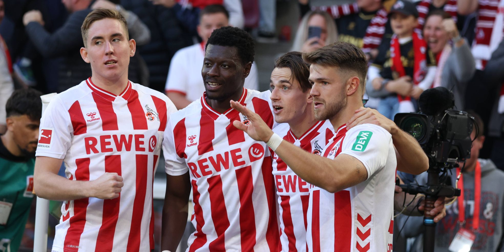 1. FC Köln: Johannesson, Ache, Kaminski, Thielmann (v. l.)