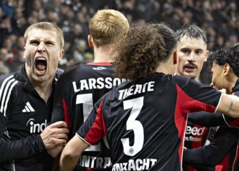 Eintracht Frankfurt: Kristensen, Larsson, Theate, Koch und Co. jubeln
