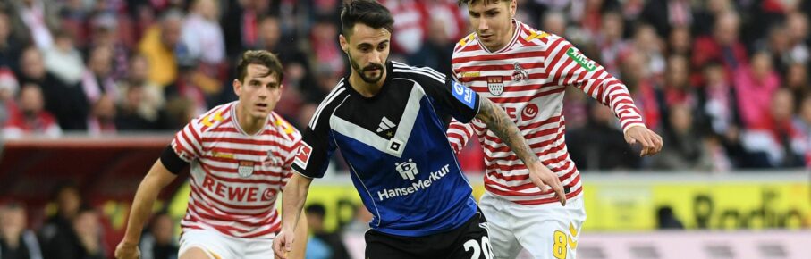 Fabio Vieira vom HSV gegen den 1. FC Köln