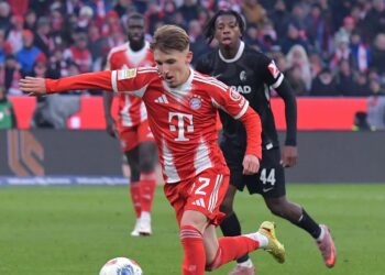 Lennart Karl vom FC Bayern München
