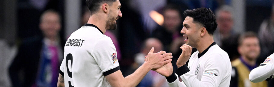 Mitspieler bei der Nationalmannschaft: Tim Kleindienst von Borussia Mönchengladbach und Nadiem Amiri vom 1. FSV Mainz 05