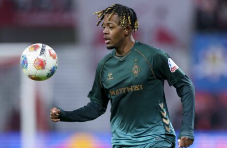 Samuel Mbangula vom SV Werder Bremen