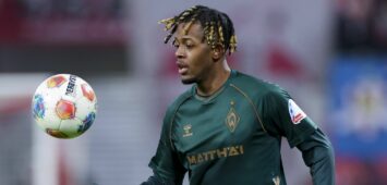 Samuel Mbangula vom SV Werder Bremen