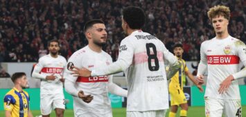 Lazar Jovanovic (r.) könnte den VfB Stuttgart verlassen