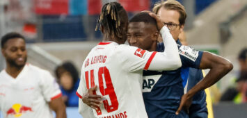 Nationalmannschaftskollegen bei der Elfenbeinküste: Yan Diomande von RB Leipzig und Bazoumana Touré von der TSG Hoffenheim