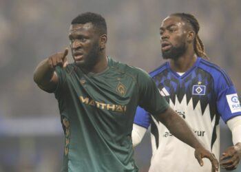 Werder Bremen: Victor Boniface im Spiel gegen den HSV