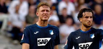 Wouter Burger und Leon Avdullahu von der TSG Hoffenheim