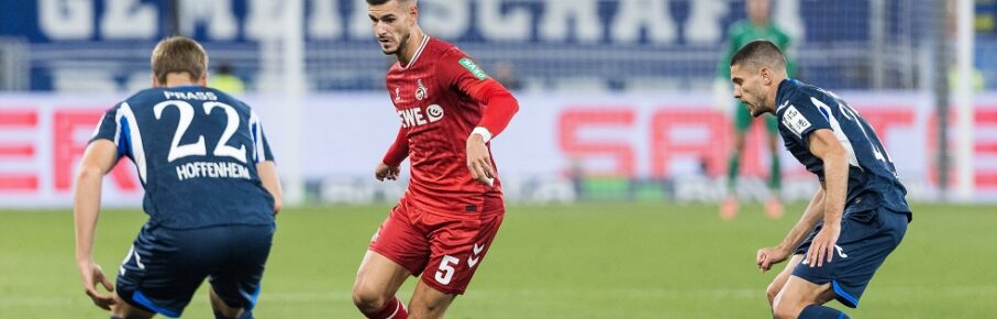 1. Fußball Bundesliga: TSG 1899 Hoffenheim - 1. FC Köln 03.10.2025 Zweikampf Alexander Prass TSG 1899 Hoffenheim, 22, Tom Krauß 1. FC Köln, 5 1. Fußball Bundesliga, TSG 1899 Hoffenheim - 1. FC Köln, Sinsheim, PREZERO Arena am 03.10.2025 DFL REGULATIONS PROHIBIT ANY USE OF PHOTOGRAPHS AS IMAGE SEQUENCES AND/OR QUASI-VIDEO. *** 1 Soccer Bundesliga TSG 1899 Hoffenheim 1 FC Köln 03 10 2025 duel Alexander Prass TSG 1899 Hoffenheim, 22 , Tom Krauß 1 FC Köln, 5 1 Soccer Bundesliga, TSG 1899 Hoffenheim 1 FC Köln, Sinsheim, PREZERO Arena am 03 10 2025 DFL REGULATIONS PROHIBIT ANY USE OF PHOTOGRAPHS AS IMAGE SEQUENCES AND OR QUASI VIDEO Copyright: xBEAUTIFULxSPORTS/Wunderlx