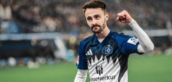 Fußball Männer Saison 2025/2026 1. Fußball-Bundesliga 15. Spieltag Hamburger SV vs. Eintracht Frankfurt 20.12.2025 Torjubel Fabio Daniel Ferreira Vieira  20, HSV Tor zurückgenommen Abseits Hamburg Volksparkstadion Hamburg Deutschland *** Soccer Men Season 2025 2026 1 Soccer Bundesliga 15 Matchday Hamburger SV vs Eintracht Frankfurt 20 12 2025 Goal celebration Fabio Daniel Ferreira Vieira 20, HSV goal taken back offside Hamburg Volksparkstadion Hamburg Germany