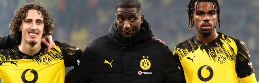 Deutschland: 1. Bundesliga 2025/26, 15. Spieltag - Borussia Dortmund vs. Borussia M gladbach - 19.12.2025 - Signal Iduna Park Dortmund, Nordrhein-Westfalen Fabio Silva Borussia Dortmund, 21 Carney Chukwuemeka Borussia Dortmund, 17 Serhou Guirassy Borussia Dortmund, 9 *** Germany 1 Bundesliga 2025 26, 15 Matchday Borussia Dortmund vs Borussia M gladbach 19 12 2025 Signal Iduna Park Dortmund, North Rhine-Westphalia Fabio Silva Borussia Dortmund, 21 Carney Chukwuemeka Borussia Dortmund, 17 Serhou Guirassy Borussia Dortmund, 9 Copyright: xCelinaxLeiersx