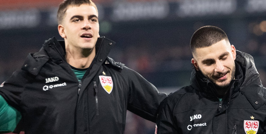 Transfergerüchte: Jovan Milosevic (links) könnte vom VfB Stuttgart zu Werder Bremen wechseln