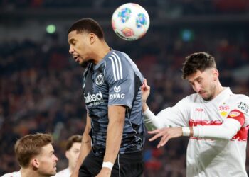 Aurele Amenda von Eintracht Frankfurt im Spiel gegen den VfB Stuttgart