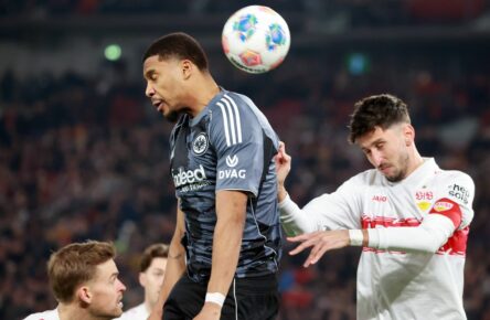 Aurele Amenda von Eintracht Frankfurt im Spiel gegen den VfB Stuttgart