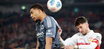 Aurele Amenda von Eintracht Frankfurt im Spiel gegen den VfB Stuttgart