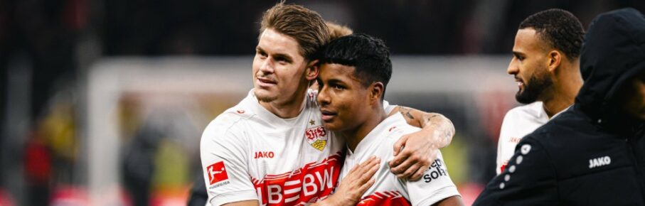 VfB Stuttgarts Winterneuzugang Jeremy Arevalo gab im Auswärtsspiel gegen Bayer 04 Leverkusen sein Bundesliga-Debüt.