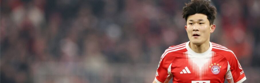 Bayern-Verteidiger Minjae Kim beim Champions-League-Spiel gegen Union Saint-Gilloise.