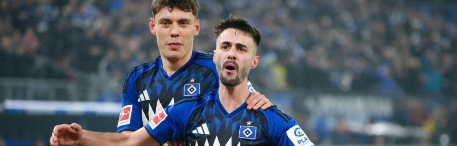 Deutschland: Fussball Bundesliga 2025/26, 13. Spieltag Hamburger SV vs SV Werder Bremen Volksparkstadion - Hamburg: Torjubel Fabio Vieira / Fabio Vieira Hamburger SV, 20 Nicolai Remberg Hamburger SV, 21 Hamburg Volksparkstadion *** Germany Soccer Bundesliga 2025 26, 13 Matchday Hamburger SV vs SV Werder Bremen Volksparkstadion Hamburg Goal celebration Fabio Vieira Fabio Vieira Hamburger SV, 20 Nicolai Remberg Hamburger SV, 21 Hamburg Volksparkstadion Copyright: xAymanxAlahmedx