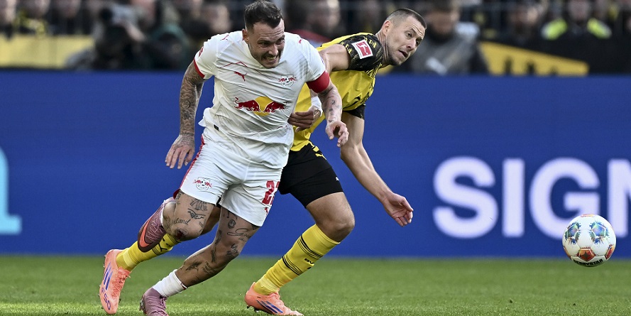 Bei RB Leipzig und dem BVB gut drauf und gesetzt: David Raum und Waldemar Anton