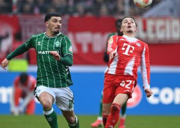 Cameron Puertas von Werder Bremen gegen den FC Bayern