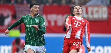 Cameron Puertas von Werder Bremen gegen den FC Bayern