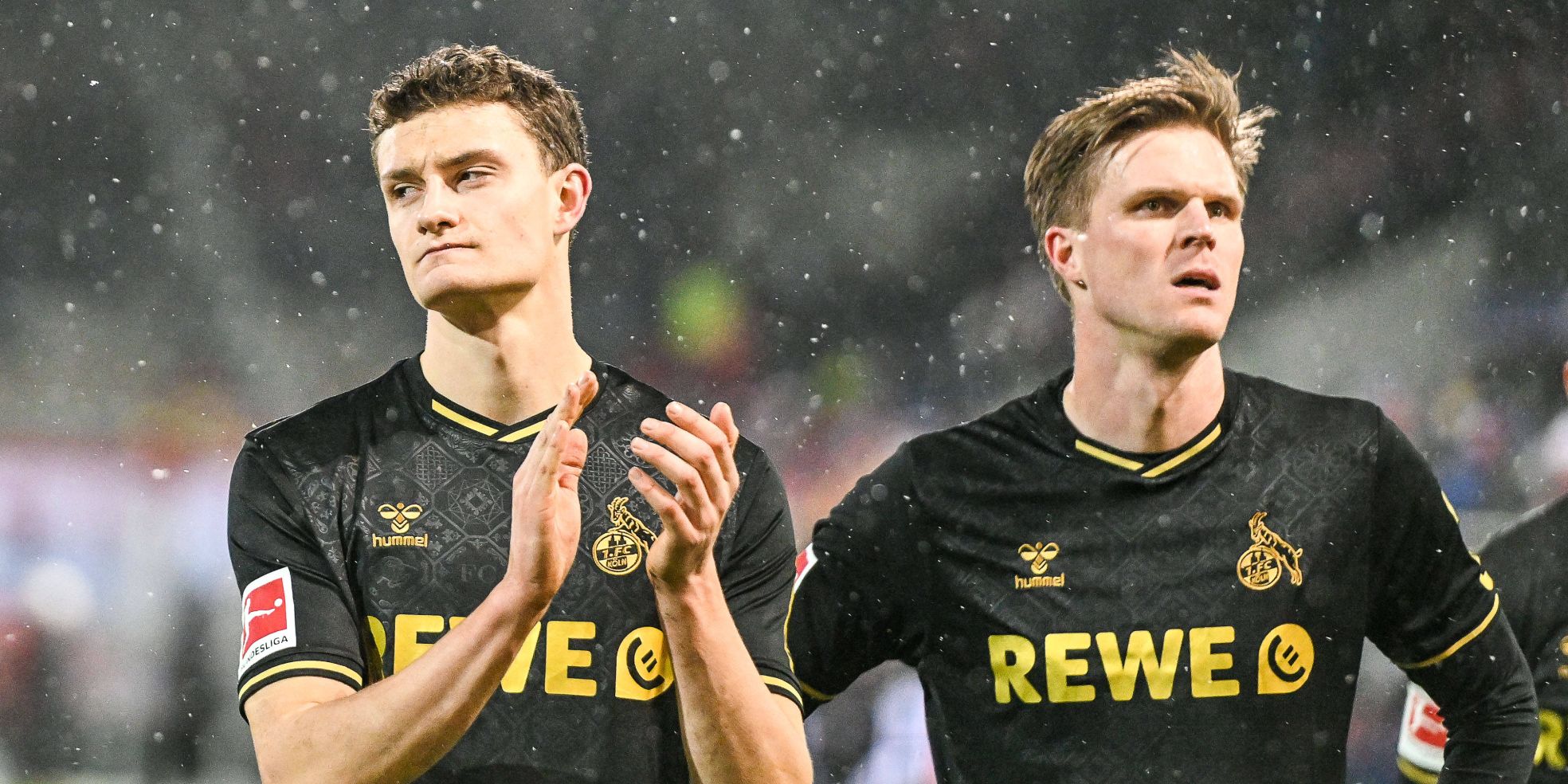 Eric Martel und Marius Bülter vom 1. FC Köln